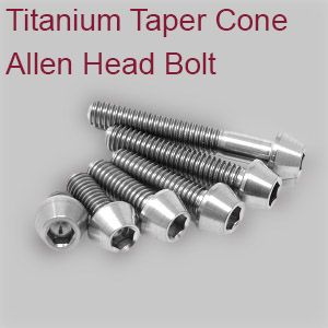 M6 Titanium Taper Cone Allen Ti Screw Bolt 16 /20 mm With Washer 